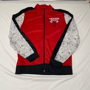 NBA Chicago Bulls Red and Black Men’s Jacket